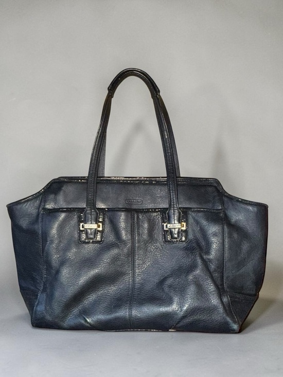 Coach Handbags - Coach Taylor Alexis Leather Tote Black Pebbled Y2K Shoulder Bag Large